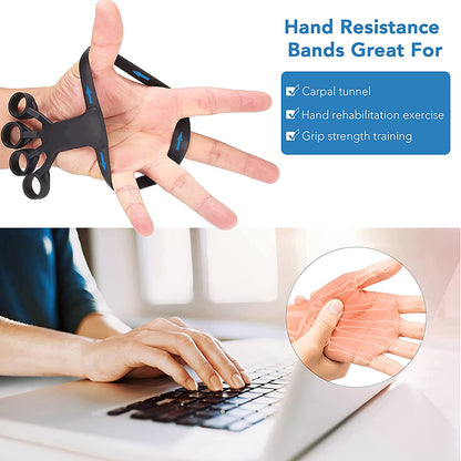 Silicone Grip Device Finger Exercise Stretcher Arthritis Hand Grip Trainer Strengthen Rehabilitation