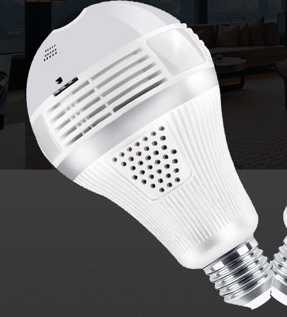 LED Light Bulb Spy Camera